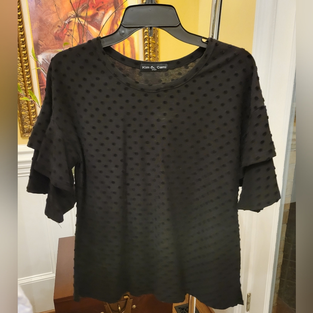 Kim & Cami Black Women's Top